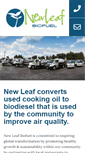 Mobile Screenshot of newleafbiofuel.com